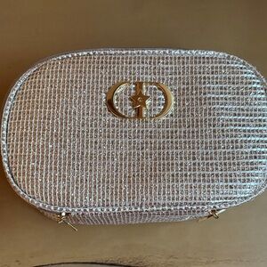 Dior Gold and Silver Cosmetic Case